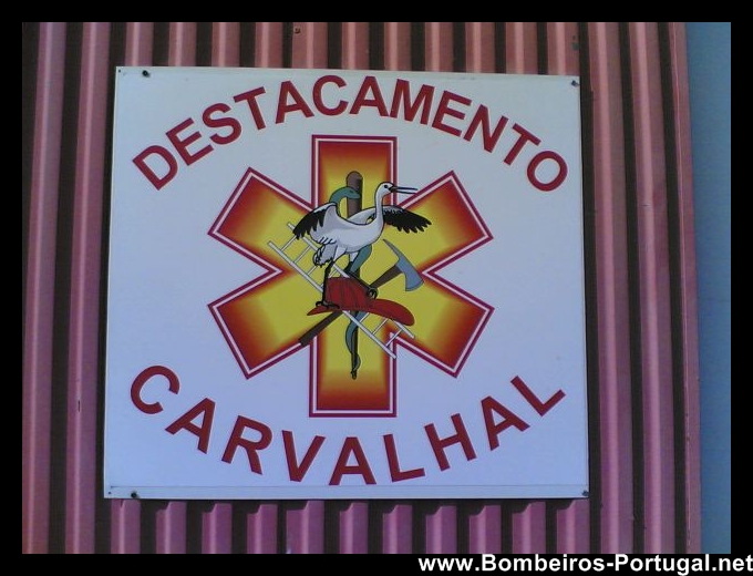 emblema do corpo de bombeiros do destacamento do Carvalhal / Grandola