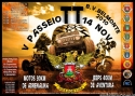 Cartaz com o programa do V Passeio TT dos Bmbeiros Voluntários de Belmonte