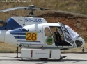 Helicoptero estacionado no Heliporto do CB de Pernes - 2007